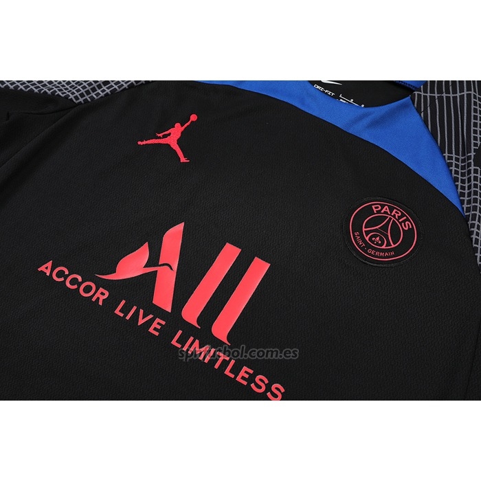 Chandal del Paris Saint-Germain Manga Corta 2022-2023 Negro y Azul - Pantalon Corto